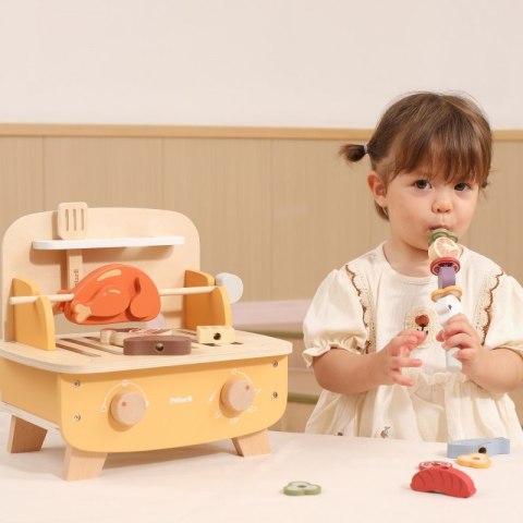 Viga Toys VIGA Drewniany Zestaw do Grillowania BBQ Grill