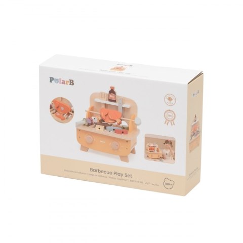 Viga Toys VIGA Drewniany Zestaw do Grillowania BBQ Grill