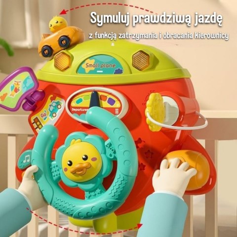 Woopie Baby WOOPIE BABY Interaktywna Kierownica Samolot Pojazd na Łózeczko Wózek Efekty 18m+