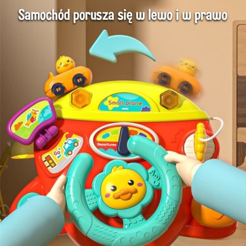 Woopie Baby WOOPIE BABY Interaktywna Kierownica Samolot Pojazd na Łózeczko Wózek Efekty 18m+