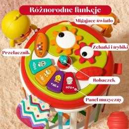 Woopie Baby WOOPIE BABY Walec Kostka Sensoryczna Interaktywny Bębenek