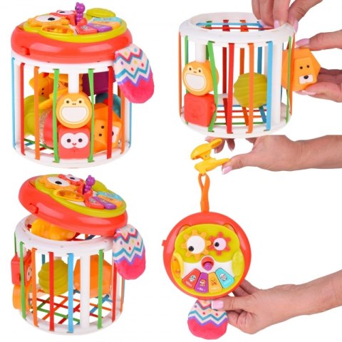 Woopie Baby WOOPIE BABY Walec Kostka Sensoryczna Interaktywny Bębenek