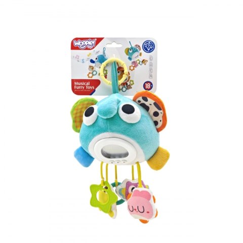 Woopie Baby WOOPIE Baby Pluszowy Słonik Maskotka Interaktywna Przytulanka Muzyczna z Zawieszkami i Gryzakami