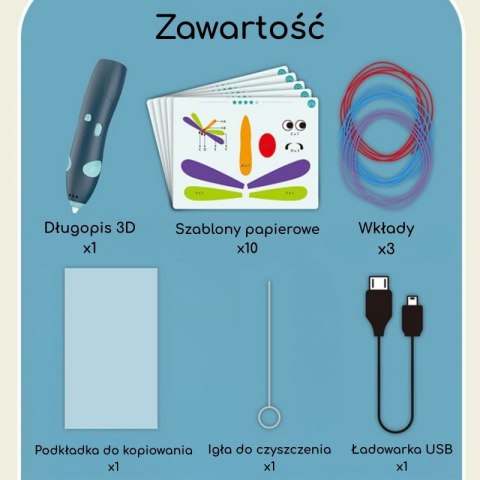 Woopie WOOPIE 3D Drukarka-Długopis Pen Bezpieczny Wkłady Usb