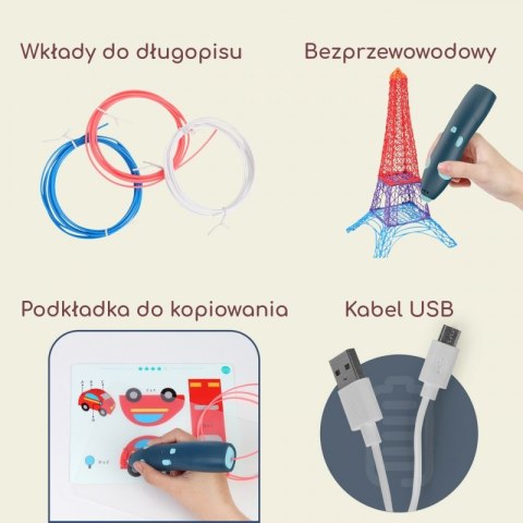 Woopie WOOPIE 3D Drukarka-Długopis Pen Bezpieczny Wkłady Usb