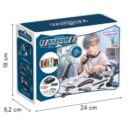 Woopie WOOPIE Barber Zestaw Fryzjerski dla Dzieci Salon Stylizacji 24el.