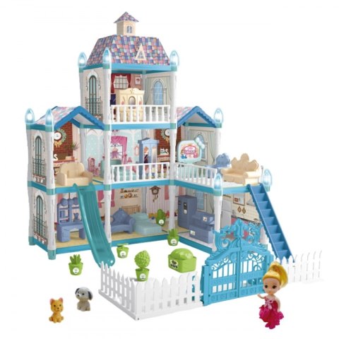 Woopie WOOPIE Domek dla Lalek Zimowy Ogród z Akcesoriami i Lalką Podświetlany 191el.