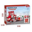 Woopie WOOPIE Klocki Magnetyczne 3D Zestaw Straż Pożarna 48el.