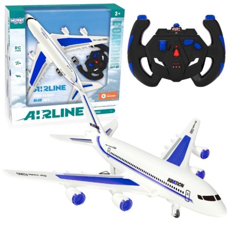 Woopie WOOPIE Niebieski Zdalnie Sterowany Samolot Pasażerski Airline