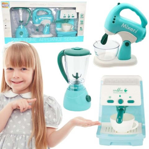 Woopie WOOPIE Zestaw AGD 3w1 Ekspres Mikser Blender Efekty Dźwiękowe Świetlne