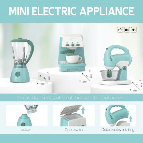 Woopie WOOPIE Zestaw AGD 3w1 Ekspres Mikser Blender Efekty Dźwiękowe Świetlne