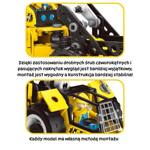 Woopie WOOPIE Zestaw Konstrukcyjny Pojazdy Budowlane STEAM 6w1 223 el.