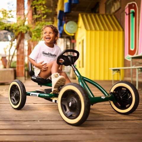 BERG Gokart Na Pedały Buddy Retro Green do 50 kg BERG Gokart Na Pedały Buddy Retro Green do 50 kg