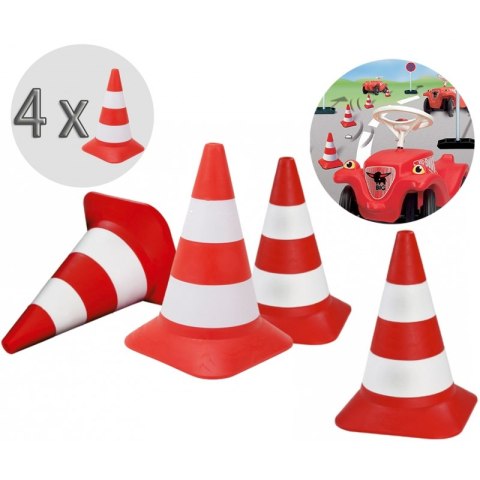 BIG Pachołki drogowe Zestaw 4 pachołków BIG Pachołki drogowe Zestaw 4 pachołków