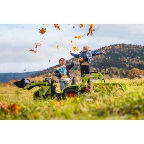 FALK Traktor CLAAS na Pedały z Przyczepą, Łyżką i Spychaczem od 3 Lat FALK Traktor CLAAS na Pedały z Przyczepą, Łyżką i Spychaczem od 3 Lat
