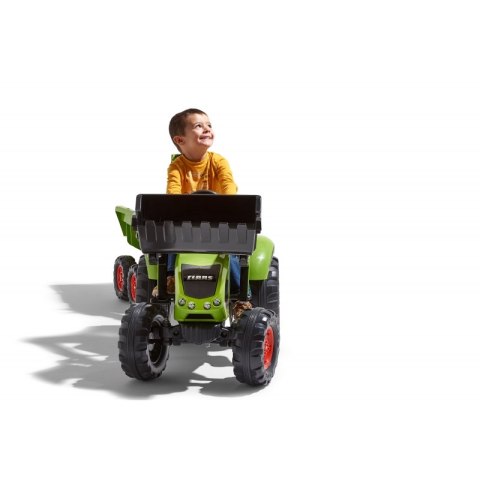 FALK Traktor CLAAS na Pedały z Przyczepą, Łyżką i Spychaczem od 3 Lat FALK Traktor CLAAS na Pedały z Przyczepą, Łyżką i Spychaczem od 3 Lat