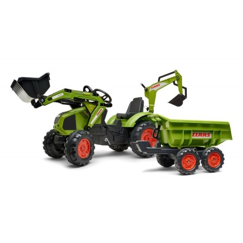 FALK Traktor CLAAS na Pedały z Przyczepą, Łyżką i Spychaczem od 3 Lat FALK Traktor CLAAS na Pedały z Przyczepą, Łyżką i Spychaczem od 3 Lat