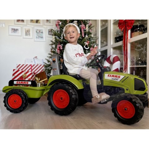 FALK Traktor na Pedały Claas Duży z Przyczepką od 3 lat FALK Traktor na Pedały Claas Duży z Przyczepką od 3 lat