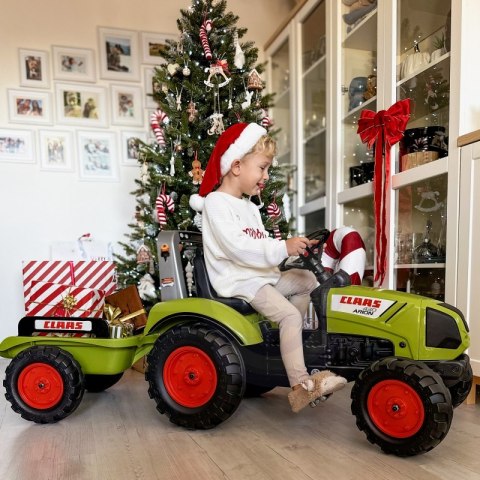 FALK Traktor na Pedały Claas Duży z Przyczepką od 3 lat FALK Traktor na Pedały Claas Duży z Przyczepką od 3 lat