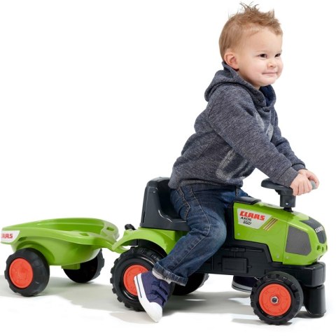 FALK Traktorek Baby Claas Axos 310 Zielony z Przyczepką od 1 roku FALK Traktorek Baby Claas Axos 310 Zielony z Przyczepką od 1 roku