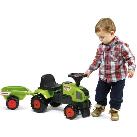 FALK Traktorek Baby Claas Axos 310 Zielony z Przyczepką od 1 roku FALK Traktorek Baby Claas Axos 310 Zielony z Przyczepką od 1 roku