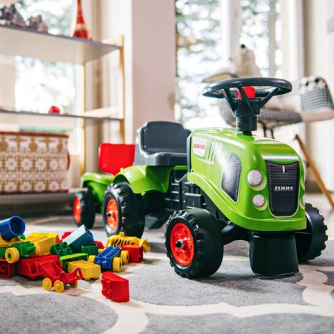 FALK Traktorek Baby Claas Zielony z Przyczepką + akc. od 1 roku FALK Traktorek Baby Claas Zielony z Przyczepką + akc. od 1 roku