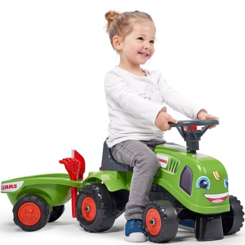 FALK Traktorek Baby Claas Zielony z Przyczepką + akc. od 1 roku FALK Traktorek Baby Claas Zielony z Przyczepką + akc. od 1 roku