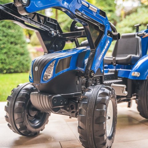 FALK Traktorek New Holland na Pedały Niebieski z Przyczepką od 3 Lat FALK Traktorek New Holland na Pedały Niebieski z Przyczepką od 3 Lat