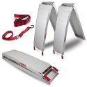 Bituxx Rampy Najazdowe Rampa Najazd Podjazd Aluminiowy Składany 205cm 680kg 2 szt.