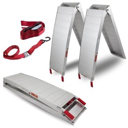 Bituxx Rampy Najazdowe Rampa Najazd Podjazd Aluminiowy Składany 205cm 680kg 2 szt.