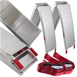 Bituxx Rampy Najazdowe Rampa Najazd Podjazd Aluminiowy Składany 205cm 680kg 2 szt.