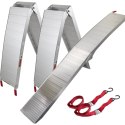 Bituxx Rampy Najazdowe Rampa Najazd Podjazd Aluminiowy Składany 205cm 680kg 2 szt.