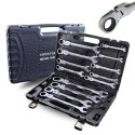 Bituxx Zestaw Kluczy Oczkowych z Grzechotką 13 el Elastycznych 8-32mm Stal Walizka
