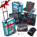 Bituxx Zestaw Narzędzi 1300 el. Walizka na Kółkach Bity Klucze Nasadki Śrubokręty