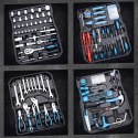 Bituxx Zestaw Narzędzi 1300 el. Walizka na Kółkach Bity Klucze Nasadki Śrubokręty