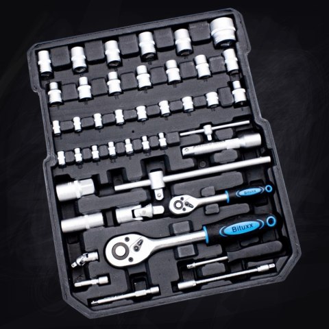 Bituxx Zestaw Narzędzi Warsztatowych 1200 Elementów Walizka Klucze Bity Nasadki