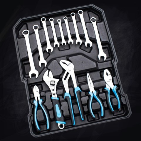 Bituxx Zestaw Narzędzi Warsztatowych 1200 Elementów Walizka Klucze Bity Nasadki