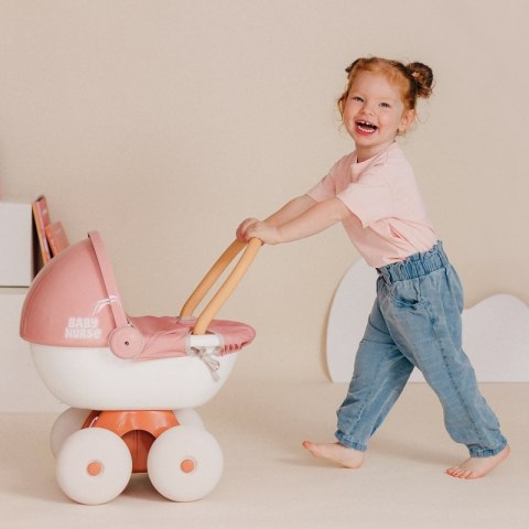 Smoby SMOBY Baby Nurse Wózek Głęboki z Plastikowym Daszkiem