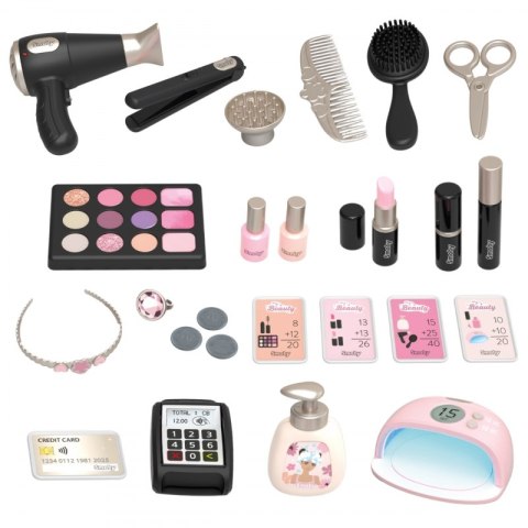 Smoby SMOBY Centrum małej stylistki BEAUTY + 26 akcesoria Fryzjer i kosmetyczka
