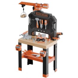 Smoby SMOBY Warsztat z Dźwigiem Black+Decker Bricolo Builder