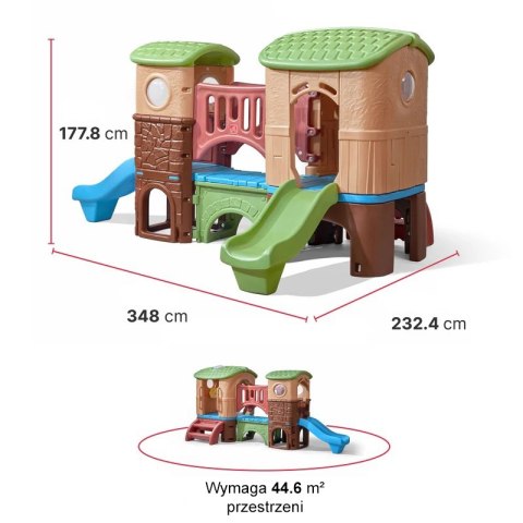 Step2 STEP2 Plac Zabaw Most z Tunelem Zjeżdżalnia