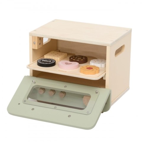 Viga Toys VIGA Drewniana Kuchnia Piekarnik Zestaw do Pieczenia Słodko-Pikantnych Potraw 12akc.