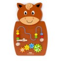 Viga Toys VIGA Drewniana Tablica Manipulacyjna Konik Certyfikat FSC Montessori
