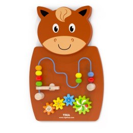 Viga Toys VIGA Drewniana Tablica Manipulacyjna Konik Certyfikat FSC Montessori