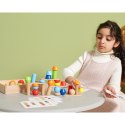 Viga Toys VIGA Drewniane Klocki Geometryczne Układanka 52 el.