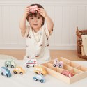 Viga Toys VIGA Drewniany Zestaw Kolorowych Pojazdów Miejskich 9szt.
