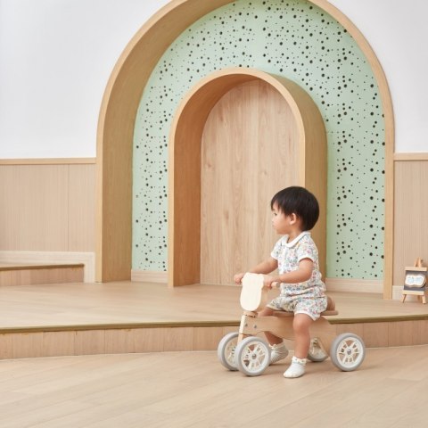 Viga Toys VIGA PolarB Drewniany Jeździk Miś Polarny Miękkie Koła