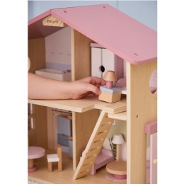 Viga Toys VIGA PolarB Duży Drewniany Domek dla Lalek 17 el.