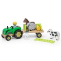 Viga Toys VIGA Traktor Drewniany Zwięrzatka Farma Zagroda