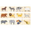 Viga Toys VIGA Zestaw Puzzle Drewniane 12 Układanek Zwierzątka Montessori + Stojak